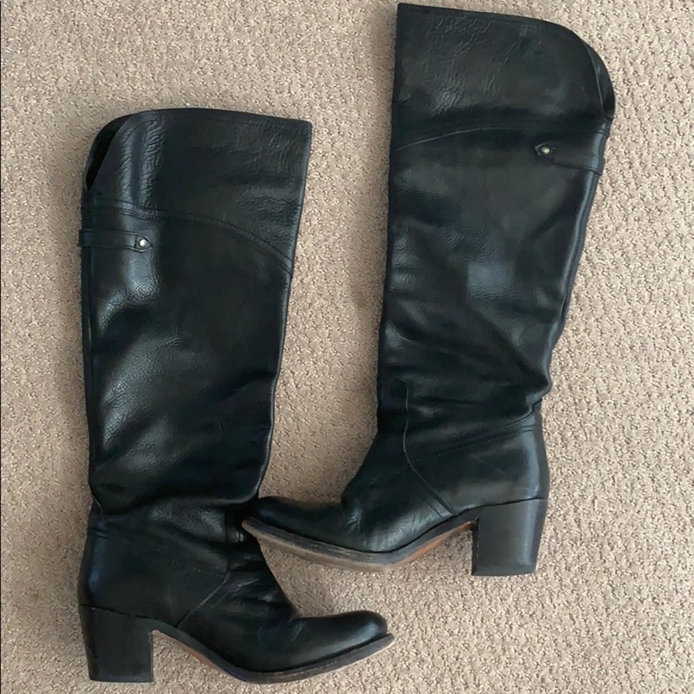 Frye tall black boots